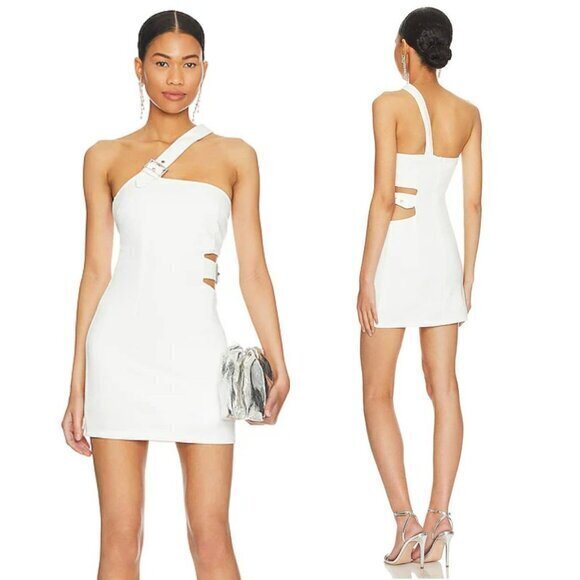 Superdown Cato Mini Dress In White